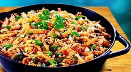 Farofa de Banana, Cenoura e Linhaça